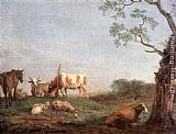 Paulus Potter Canvas Paintings - Resting Herd